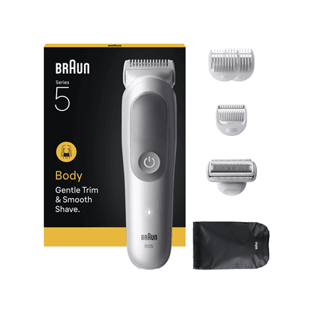 Braun Body Groomer | Series 5 BG5550 | Cordless | Lght Grey – nuotrauka 1