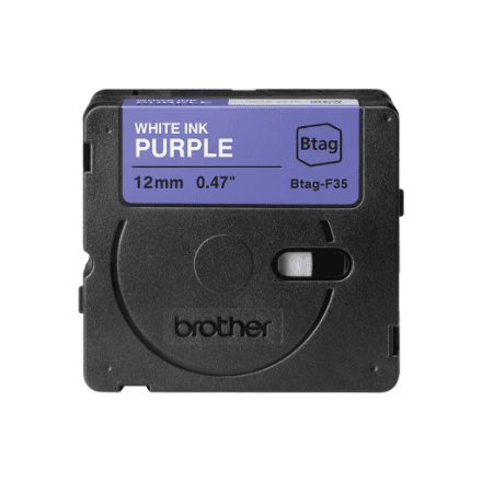 Brother BTAG-F35 | White on Purple | Btag – image 1