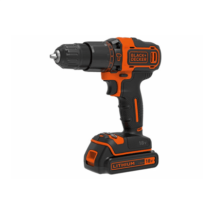 BLACK & DECKER Cordless Drill/Driver | BDCHD18KB-QW | 18 V | 2x1.5 Ah | Li-Ion – image 1