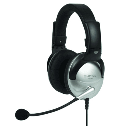 Koss | Headphones | SB45 | Wired | On-Ear | Microphone | Silver/Black | Noise canceling – image 1