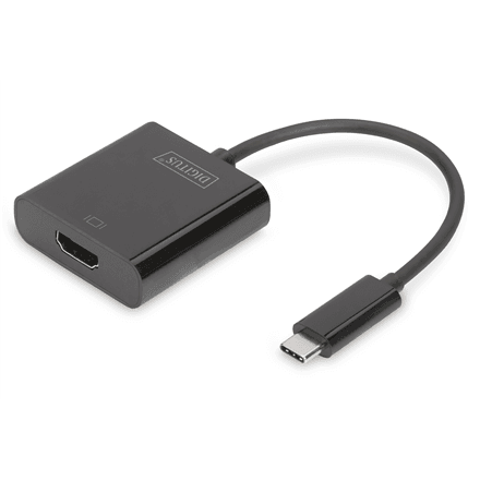 Digitus | USB Type-C to HDMI Adapter | DA-70852 | Black | USB Type-C | 0.15 m – image 1