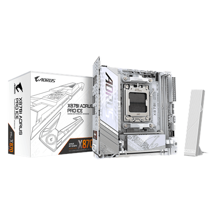 Gigabyte X870I AORUS PRO ICE · Processor family AMD · Processor socket AM5 – nuotrauka 1