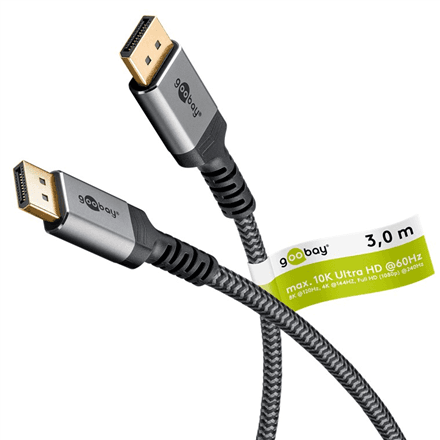 Goobay | DisplayPort Cable 2.0/2.1, 80 Gbit/s | 75686 | DisplayPort to DisplayPort – nuotrauka 1