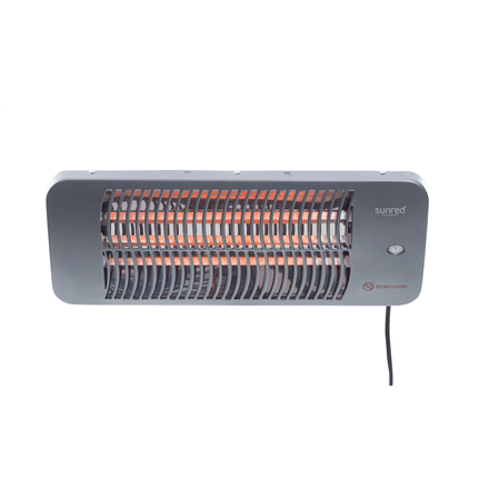 SUNRED | Heater | LUG-2000W, Lugo Quartz Wall | Infrared | 2000 W | Grey | IP24 – nuotrauka 1