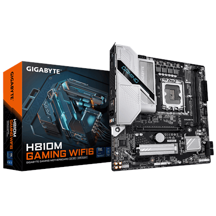 Gigabyte H810M GAMING WIFI6 · Processor family Intel · Processor socket LGA1851 – nuotrauka 1