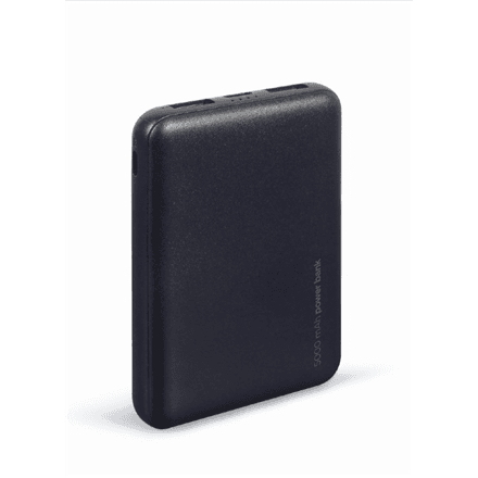 Gembird | Power Bank | PB05-02 | 5000 mAh | 2 x USB-AF | Black – image 1
