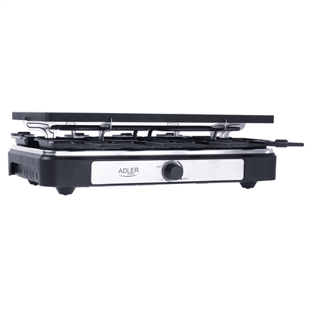 Adler | Raclette - electric grill | AD 6616 | Table | 1400 W | Black/Stainless steel – nuotrauka 1
