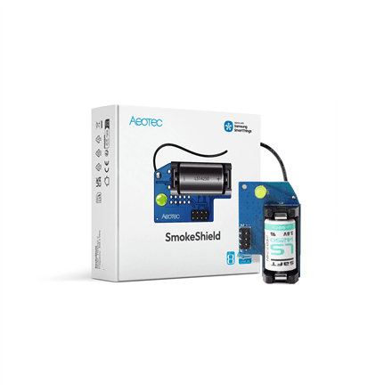 AEOTEC SmokeShield Z Wave 800 Series for Ei Smoke & Heat Detectors Ei650W, Ei650iW, Ei630W and Ei630 Kit | AEOEZWA050_SET – image 1