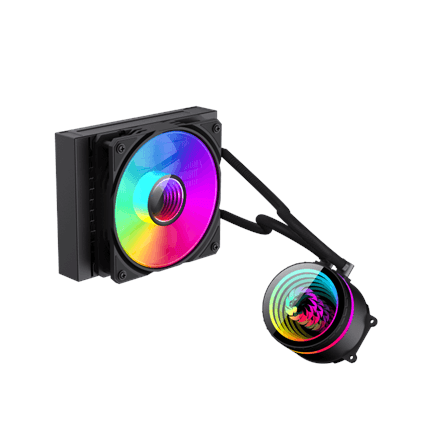 Gamemax CPU Liquid Cooler | ICEBURG 120 BK | Black – nuotrauka 1