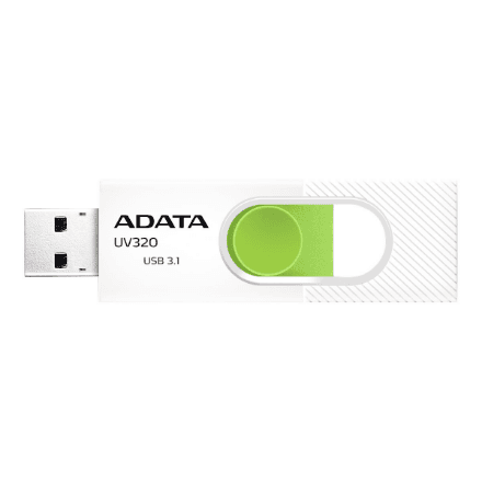 ADATA | UV320 | 32 GB | USB Type-A | White/Green – nuotrauka 1