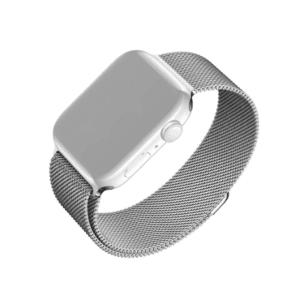 Fixed | Mesh Strap for Apple Watch 42/44/45/46/49mm | Silver – nuotrauka 1