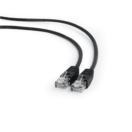Cablexpert | Patch cord | PP12-0.5M/BK | Black RJ45 Male | RJ45 Male – image 1