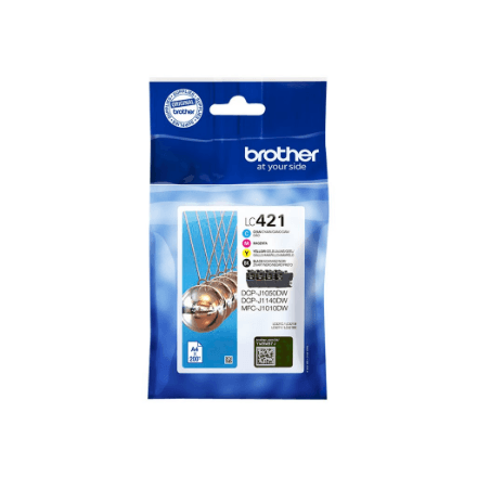Brother LC421VALDR | Ink Cartridges | Black, cyan, magenta, yellow – image 1