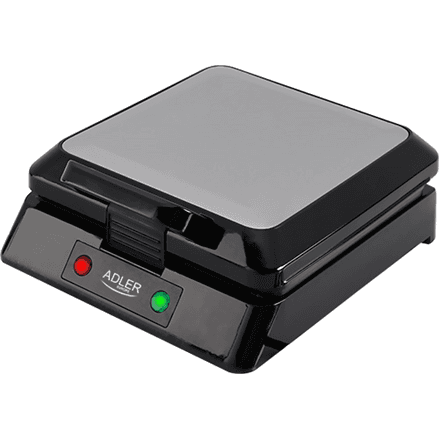 Adler | Waffle maker | AD 3036 | 1500 W | Number of pastry 4 | Belgium | Black – image 1