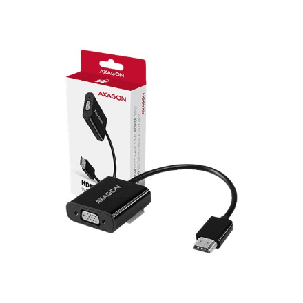 AXAGON | Active converter | HDMI to VGA | 0.15 m – nuotrauka 1
