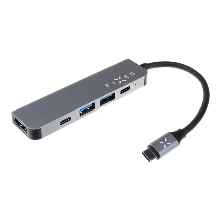 Fixed | 5-port USB-C HUB Mini for laptops and tablets | FIXHU-MN-GR – image 1