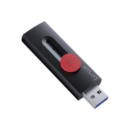 Lexar | Flash Drive | JumpDrive D300 | 64 GB | USB Type-C/Type-A | Black/Red – image 1