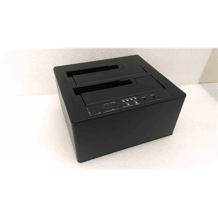 SALE OUT. Raidsonic Icy Box · IB-121CL-C31 CloneStation for 2x HDD/SSD with USB 3.1 (Gen 2) Type-C · USED, REFURBISHED, WITHOUT ORIGINAL PACKAGING AND MANUALS – image 1