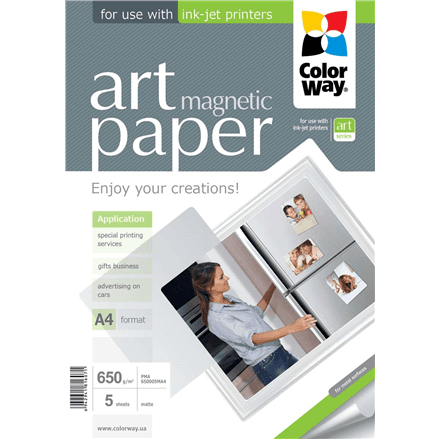 ART | White | 650 g/m² | A4 | A4 | Matte Magnetic Photo Paper – image 1