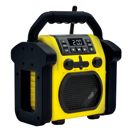 Adler | Construction radio with Bluetooth | AD 1911 | AUX in | Black/Yellow – nuotrauka 1