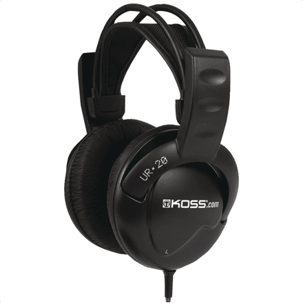 Koss | Headphones DJ Style | UR20 | Wired | On-Ear | Black | Noise canceling – nuotrauka 1