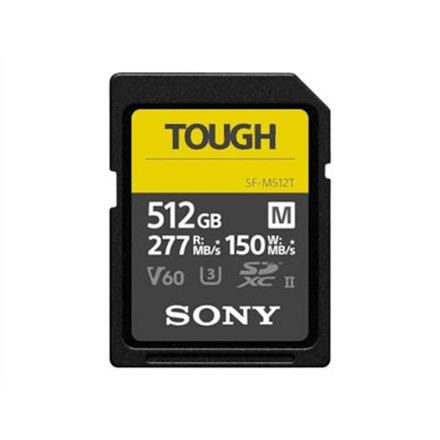 Sony | UHS-II SDXC Memory Card | SF-M | 512 GB | SDXC | Flash memory class 10, U3, V60 – image 1