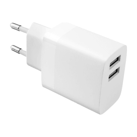 Fixed | Dual USB Travel Charger 17W and USB/USB-C Cable | FIXC17N-2UC-WH – nuotrauka 1