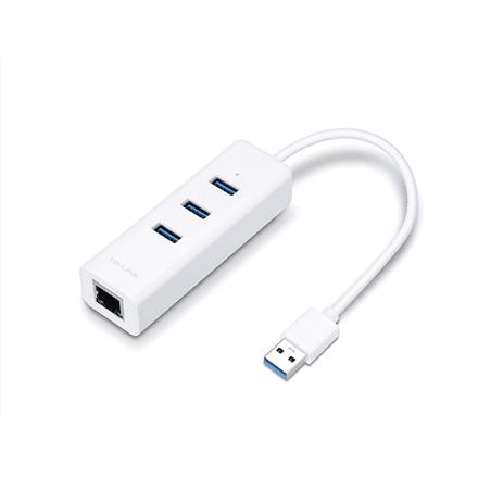 TP-LINK | USB 3.0 3-Port Hub & Gigabit Ethernet Adapter 2 in 1 USB Adapter | UE330 – image 1