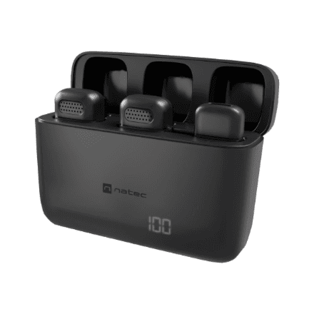 Natec | Microphone | NMI-2253 | Hopper | Black | Noise reduction – image 1
