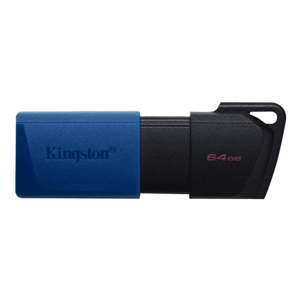 Kingston | USB 3.2 Flash Drive | DataTraveler Exodia M | 64 GB | USB Type-A | Black/Blue – nuotrauka 1
