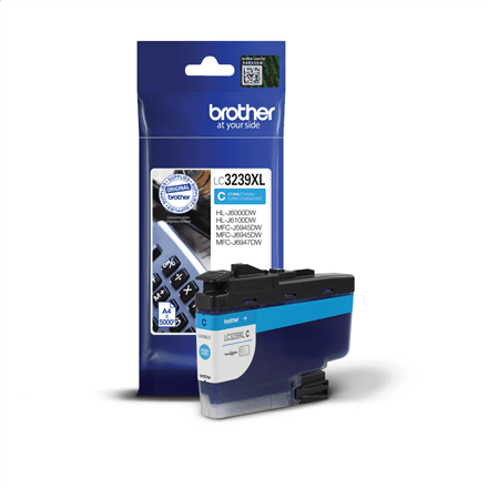 Brother High-yield Ink Cartridge | LC3239XLC | Ink | Cyan – image 1