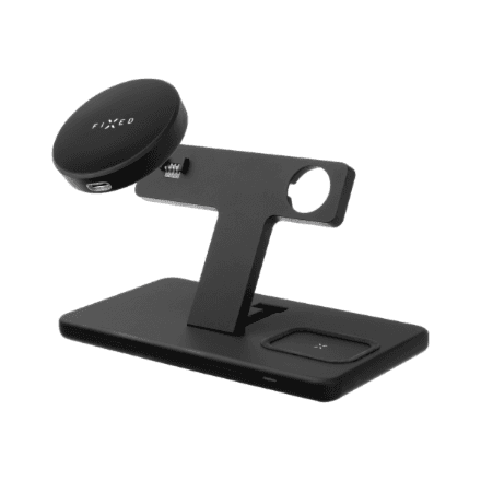 Fixed MagPowerstation 3-in-1 wireless charging stand with MagSafe mount support – nuotrauka 1