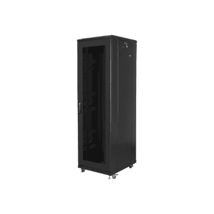 Lanberg Rack cabinet 19" free-standing 42U/600x800 (flat pack) with mesh door – image 1