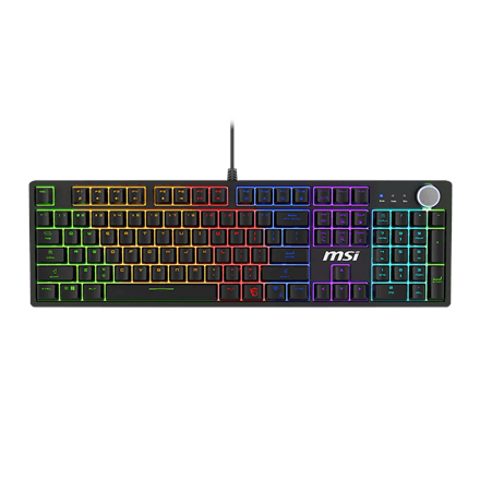 MSI FORGE GK320 RED US | Gaming keyboard | Wired | US | Mechanical RED Switches – nuotrauka 1