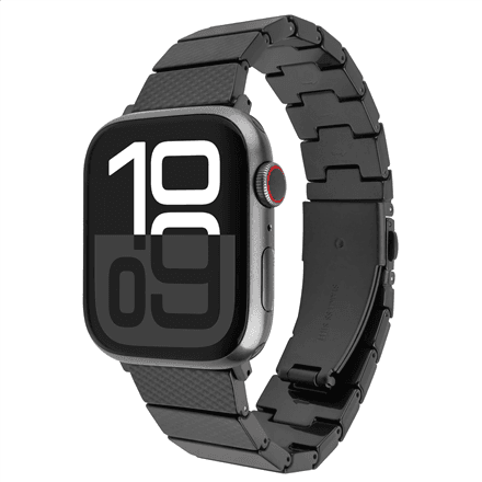 Fixed | Resin Strap for Apple Watch 44/45/46/49mm | Carbon Black | Epoxy resin – nuotrauka 1