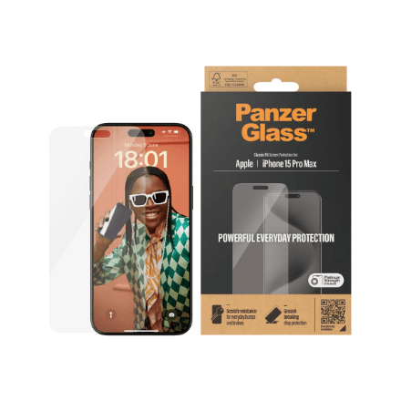 PanzerGlass | Screen protector | Apple | Phone 15 Pro Max | Glass | Transparent – nuotrauka 1
