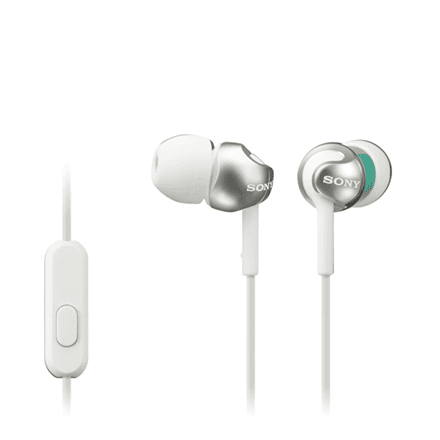 Sony In-ear Headphones EX series, White | Sony | MDR-EX110AP | In-ear | White – image 1
