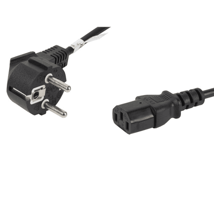 Lanberg | CEE 7/7 to IEC 320 C13 Power Cord | CA-C13C-10CC-0018-BK – nuotrauka 1
