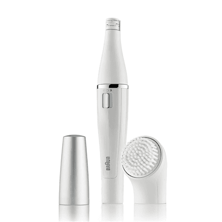 Braun | Face Epilator and facial cleansing brush | SE810 | Wet & Dry | White/Silver – image 1