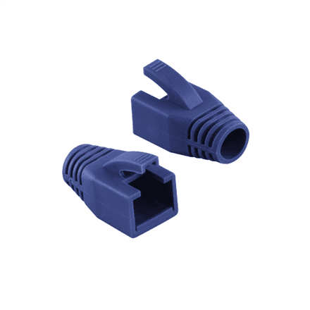 Logilink | RJ45 Plug Strain Relief Boot, 8.0mm (50 pcs.) | MP0035B | Blue – nuotrauka 1