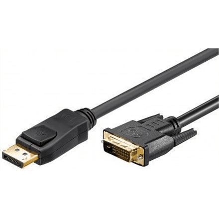 Goobay 51961 DisplayPort/DVI-D adapter cable 1.2, gold-plated, 2m | Goobay | DP to DVI-D – image 1