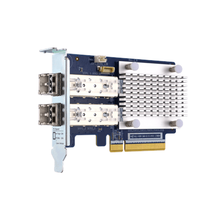QNAP Dual-port 16Gb Enhanced Gen 5 Fibre Channel expansion Card with SFP+ transceivers | QXP-16G2FC – nuotrauka 1
