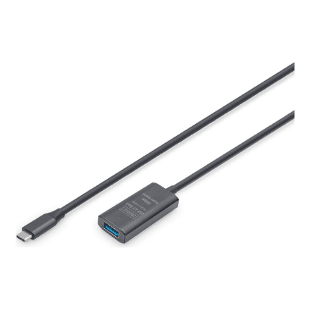 Digitus | Active USB 3.2 Gen1 5G extension cable | DA-73110 | USB-C to USB-A – image 1