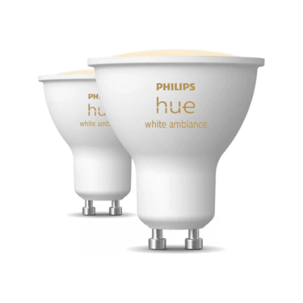 Philips Hue Smart Spotlight, 2 pcs pack | GU10 | 4.2 W | Warm to cool white light – nuotrauka 1