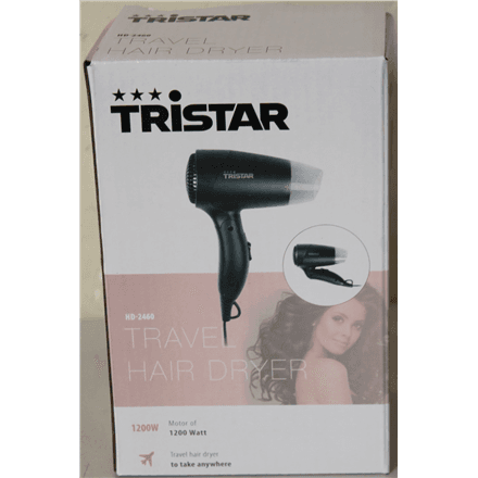 SALE OUT. Tristar HD-2460 Tristar Travel Hair Dryer – nuotrauka 1