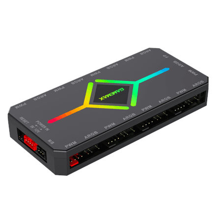 Gamemax | V4.0 ARGB PWM HUB BK | Hub for Gaming Chassis – nuotrauka 1