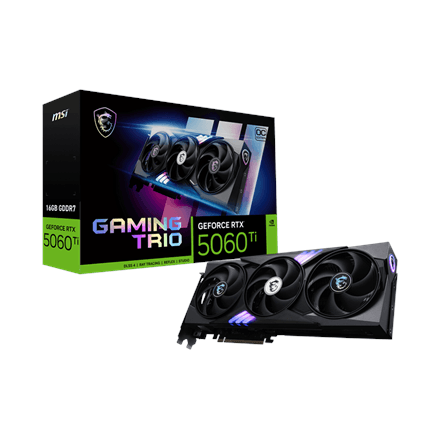 MSI GeForce RTX 5060 Ti 16G GAMING TRIO OC · NVIDIA · 16 GB – nuotrauka 1