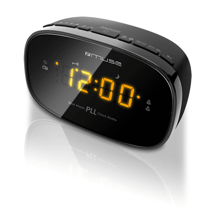 Muse | Clock radio PLL | M-150CR | Alarm function | Black – image 1