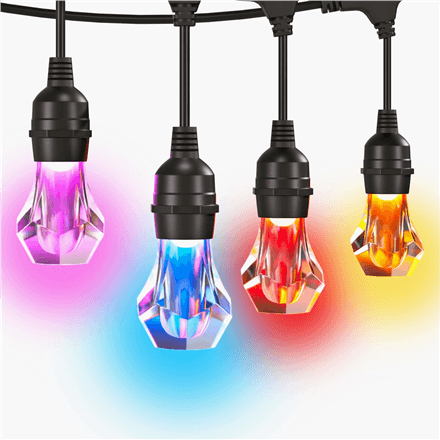 Nanoleaf Essentials Matter Smart Multicolour Outdoor String Lights Starter Kit 30m | 16M+ – nuotrauka 1