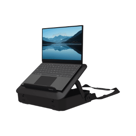 Fellowes | Breyta 2in1 Laptop Carry Case/Laptop Riser | 384 x 308 x 89 mm | Black – nuotrauka 1